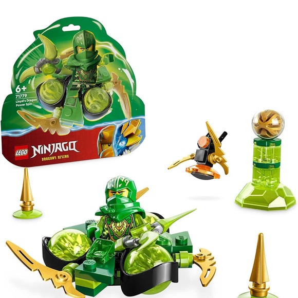 Lego Other - LEGO NINJAGO Lloyd’s Dragon Power Spinjitzu Spin 71779 Green Spinning Building